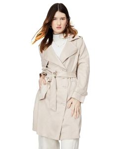 Leriya Women's Polyester Knee Length A-Line Coat