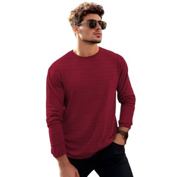 Men's Long Sleeve T-Shirt, Crew Neck, Casual Fit