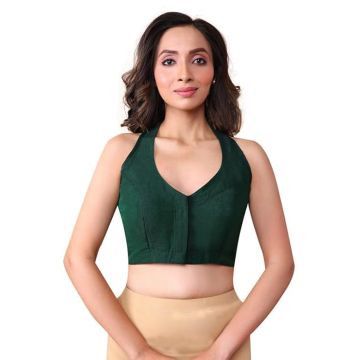 RENE Cotton Tussar Embroidered Blouse