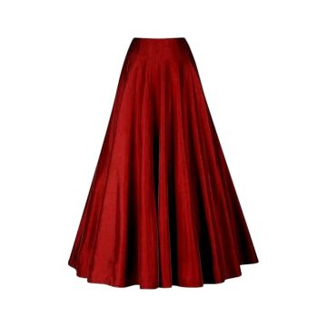 Z&Y Silk fabric long ghera Kali pattern skirt