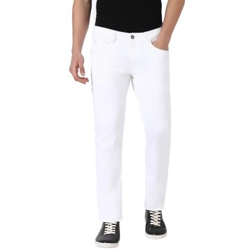 Peter England Men's Mid Rise Slim Jeans
