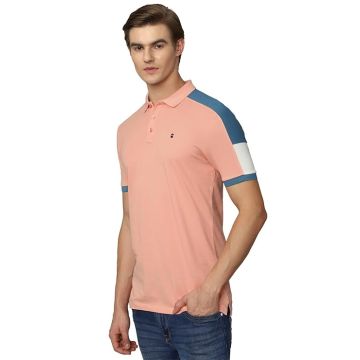 Louis Philippe Men's Cotton Slim Fit Polo T-Shirt