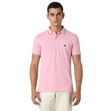 Van Heusen Men's Cotton Solid Regular Fit T-Shirt