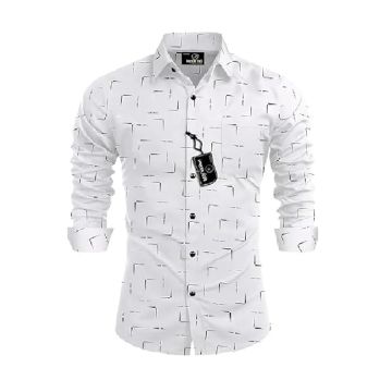 SOLY CLOTHING Men's Cotton Slim Fit Multi Striped Full Sleeves