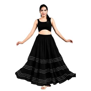 Women’s Rayon Flared Long Skirt