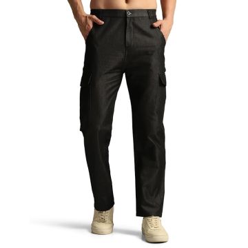 TAGDO Men's Straight Fit Cotton Cargo Jeans Pant