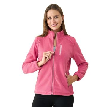 women Casual Zip-Up Fleece Jacket