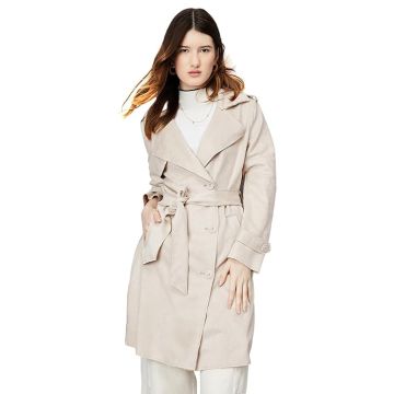 Leriya Women's Polyester Knee Length A-Line Coat