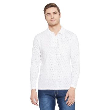 CAMEY Men's Printed Long Sleeves Cotton Front Button T-Shirt's