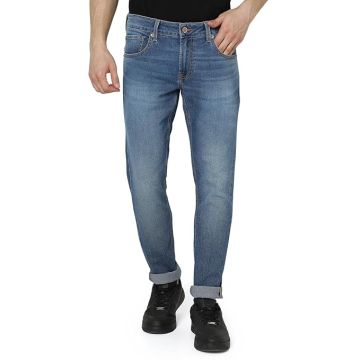 Spykar Men Blue Slim Fit Low Rise Casual Jeans
