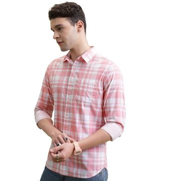 Highlander Men's Checkered Slim Fit 