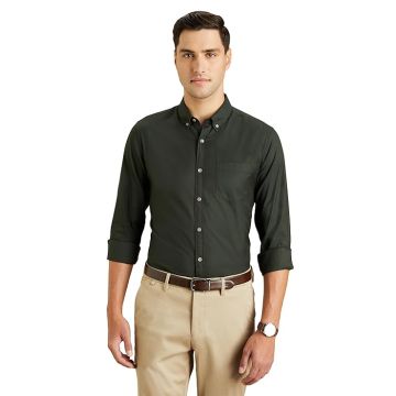 Symbol Premium Men's Stylish Solid All Day Fresh Buttondown Casual Shirt