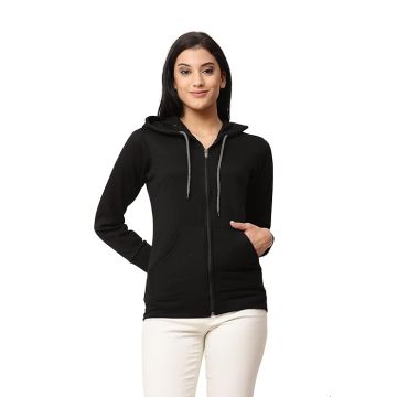 Women's Fleece Zipper Hoodie Jacket