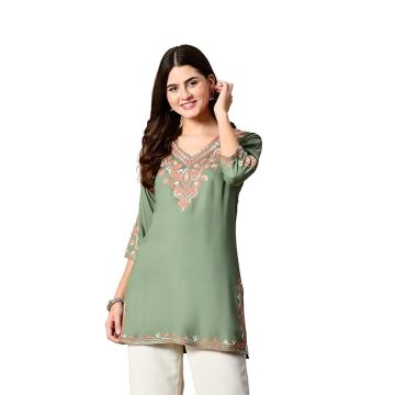Embroidered Kashmiri Tunic Top