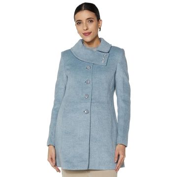 KOTTY Women's Elegant Woolen Style Coat