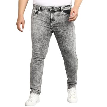 Urbano Plus Men's Regular Fit Washed Jeans Stretchable